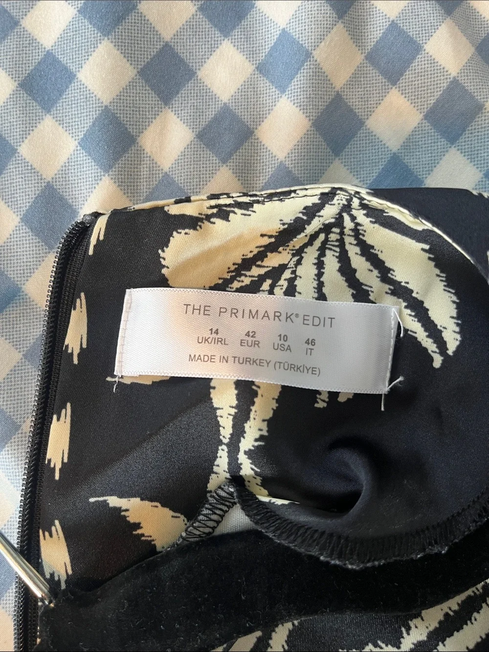 Primark Black & Cream Printed Midi Dress - Women's - Picture 8 of 8